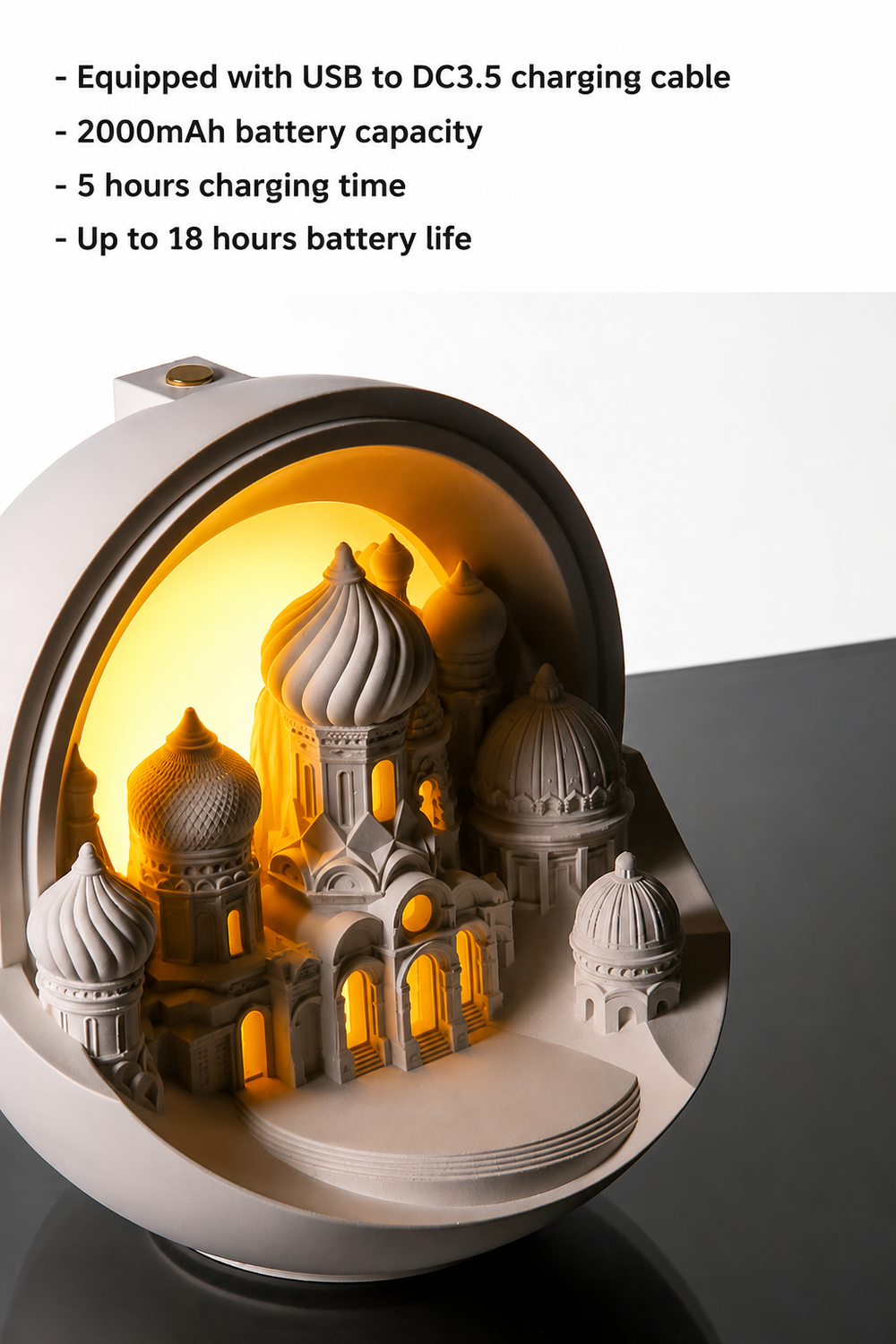 Mocha Scented Aroma Lamp – Romantic Night Light & Flameless Aromatherapy for Bedroom, Weddings, and Special Occasions