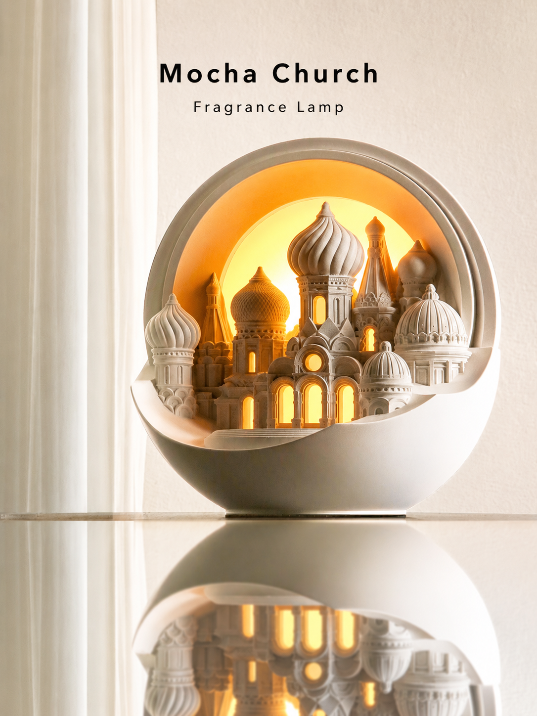 Mocha Scented Aroma Lamp – Romantic Night Light & Flameless Aromatherapy for Bedroom, Weddings, and Special Occasions