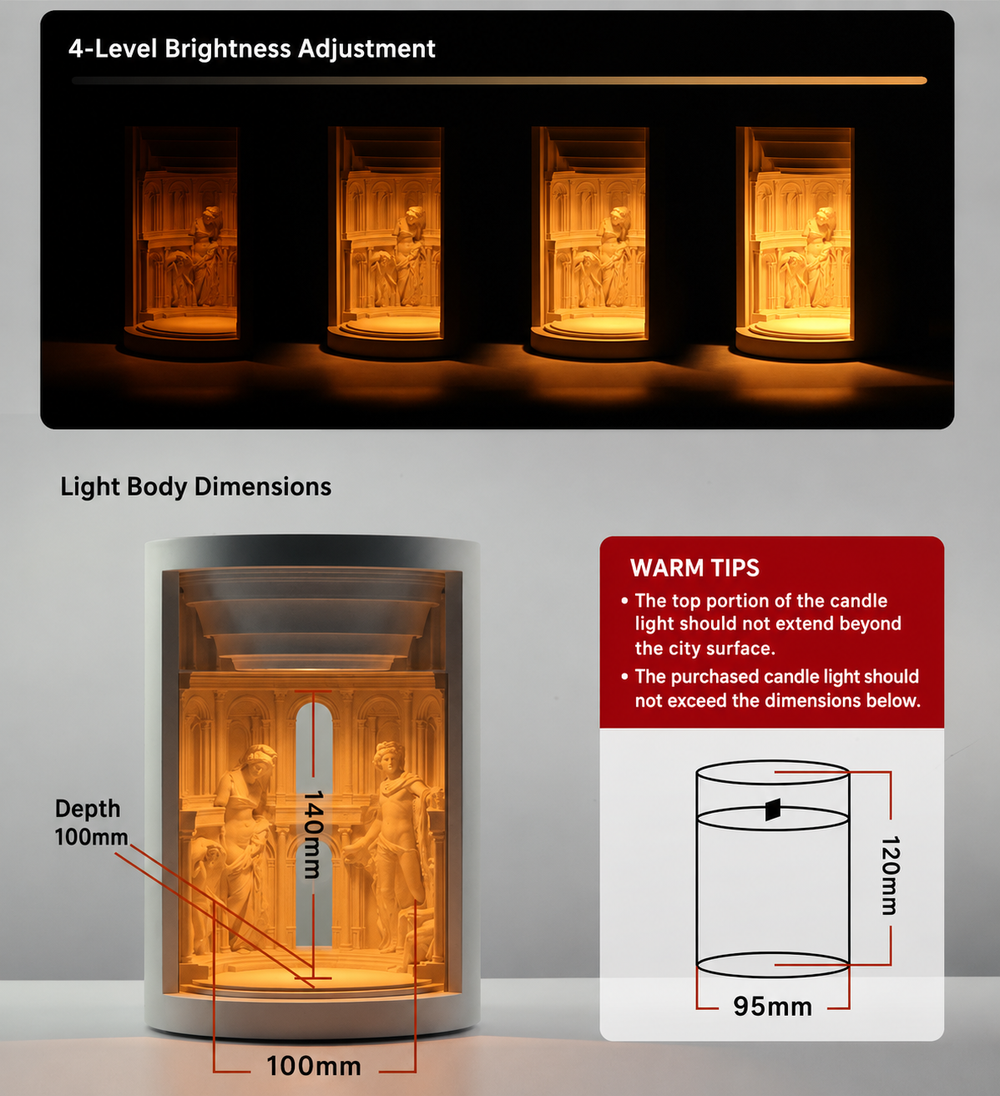 Sculptural Wax Warmer Lamp – Museum-Inspired Flameless Candle Warmer & Ambient Home Decor Light