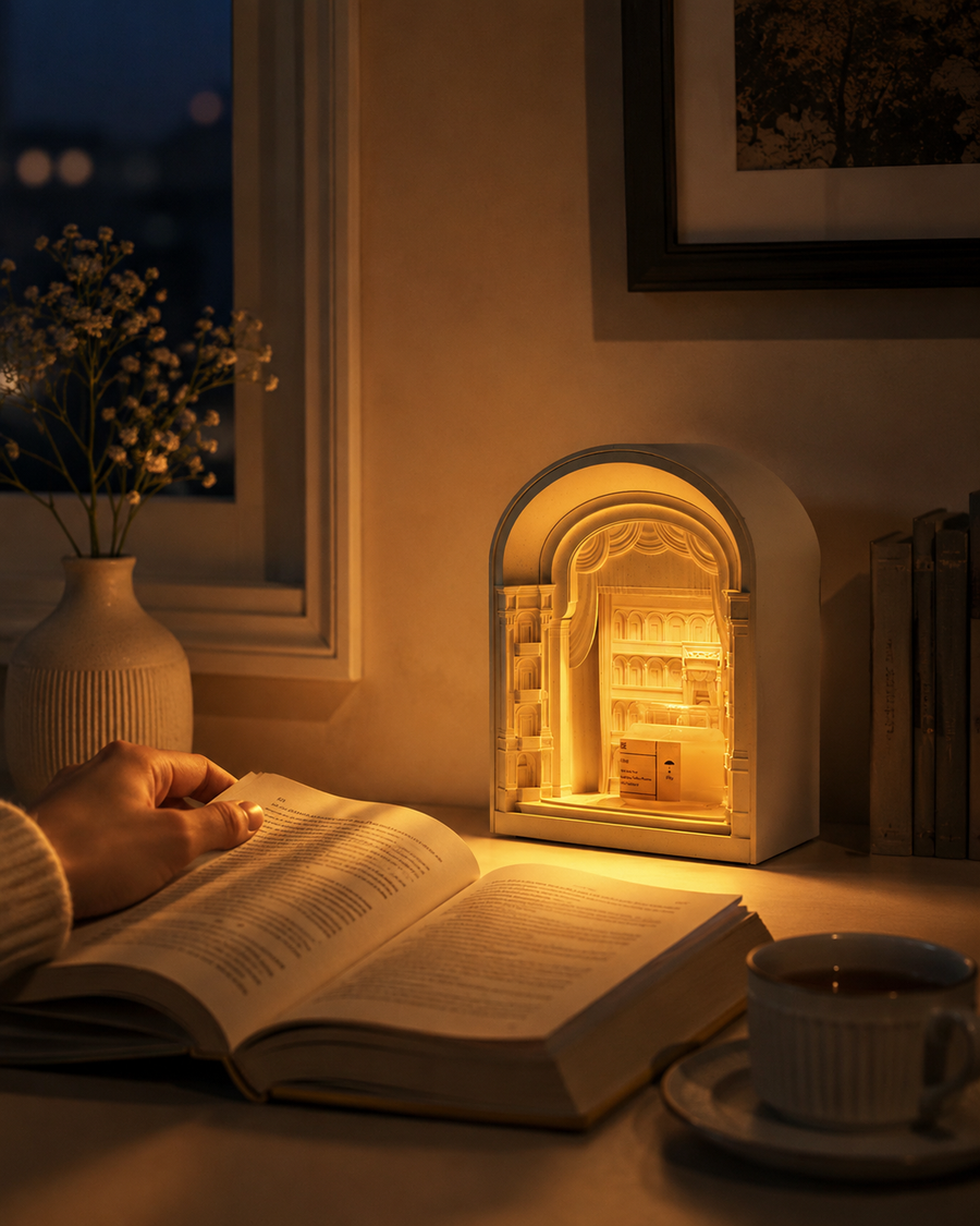 Handcrafted Wooden Rose Light – Romantic Flameless LED Night Lamp & Heartfelt Gift Decor