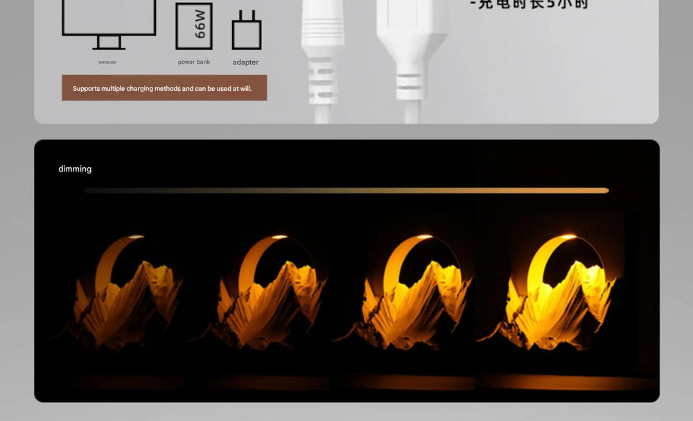 Golden Sunrise Aroma Lamp – Concrete Wax Melt Warmer & Cozy Ambient Night Light for Bedroom Decor