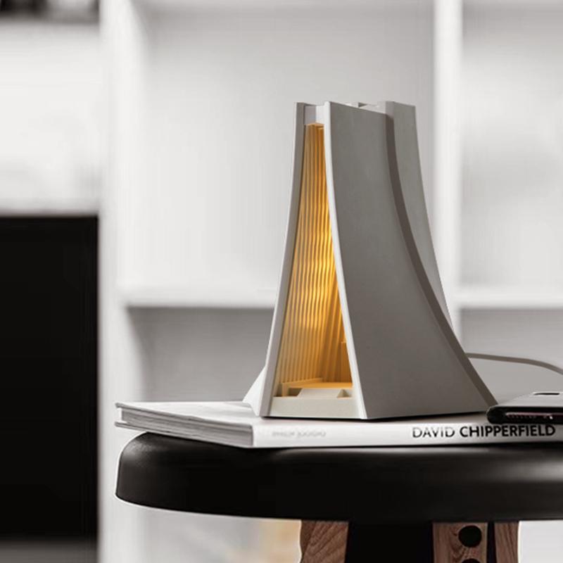 Luce Chapel Night Light – Architectural Concrete Ambient Lamp for Wedding, Engagement & Home Decor