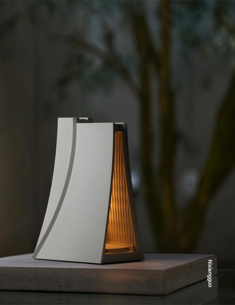 Luce Chapel Night Light – Architectural Concrete Ambient Lamp for Wedding, Engagement & Home Decor