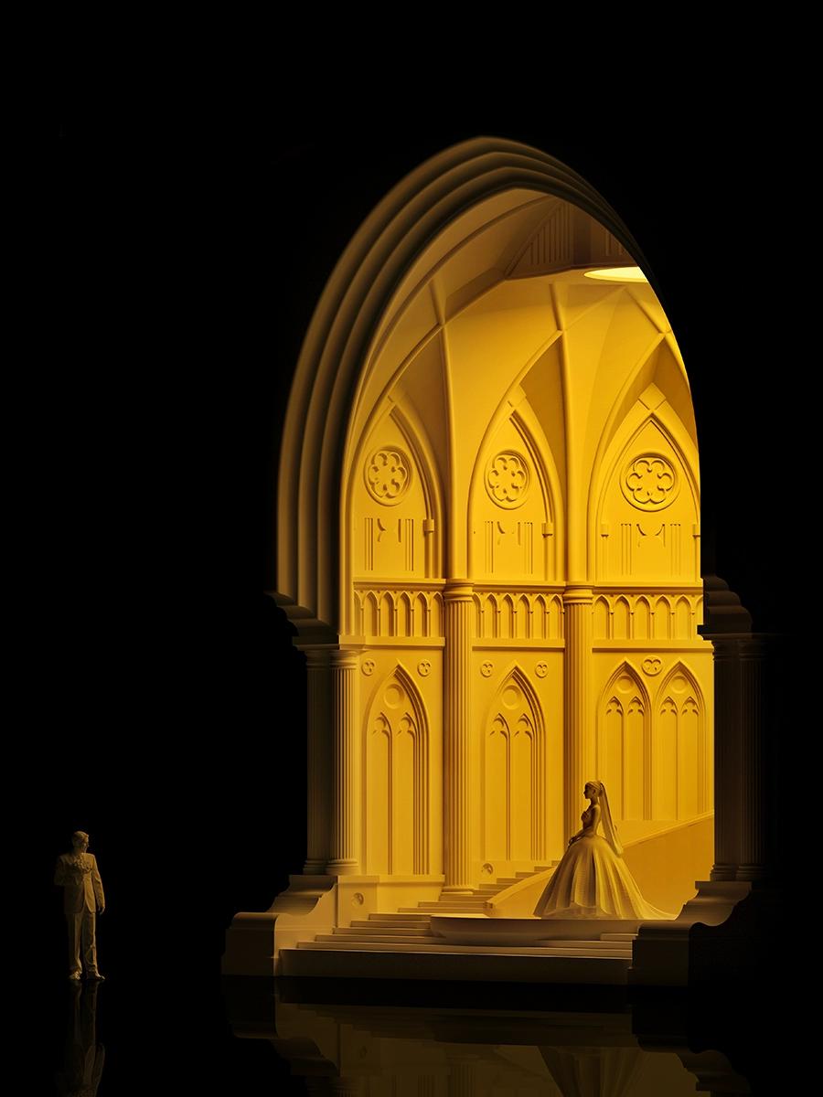 Architectural Cement Wax Melt Warmer Lamp – Gothic Ambient Night Light & Aromatherapy Decor for Bedroom & Living Room