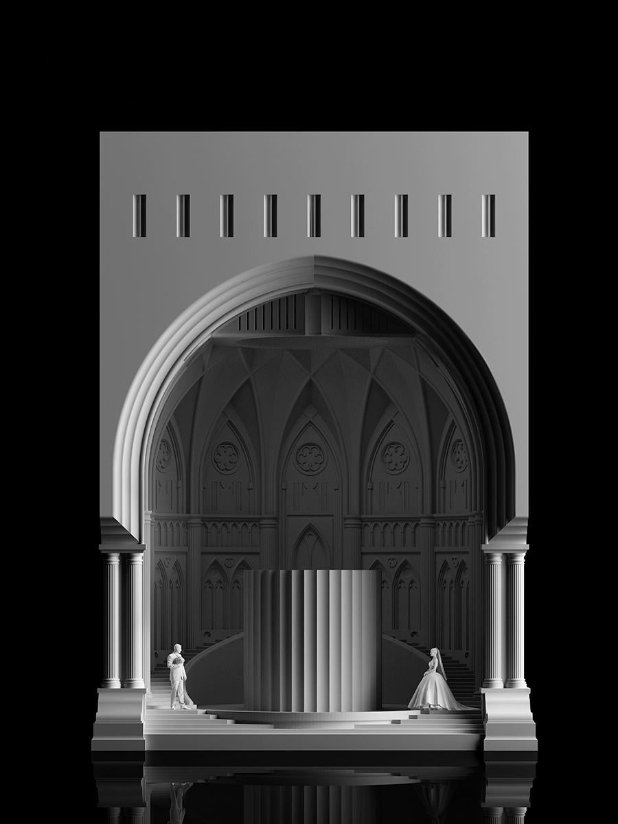 Architectural Cement Wax Melt Warmer Lamp – Gothic Ambient Night Light & Aromatherapy Decor for Bedroom & Living Room