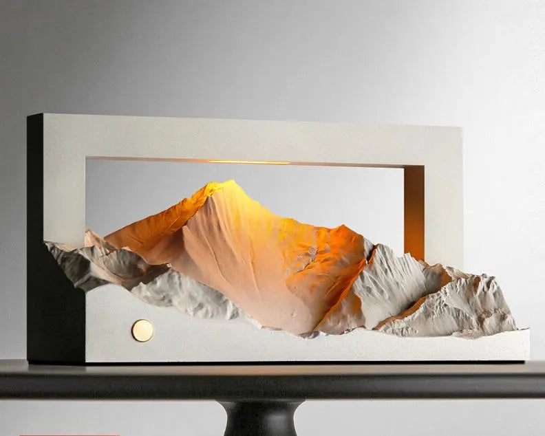 Golden Sunrise Aromatherapy Night Light – Concrete Scented Bedroom Lamp with Warm Ambient Glow