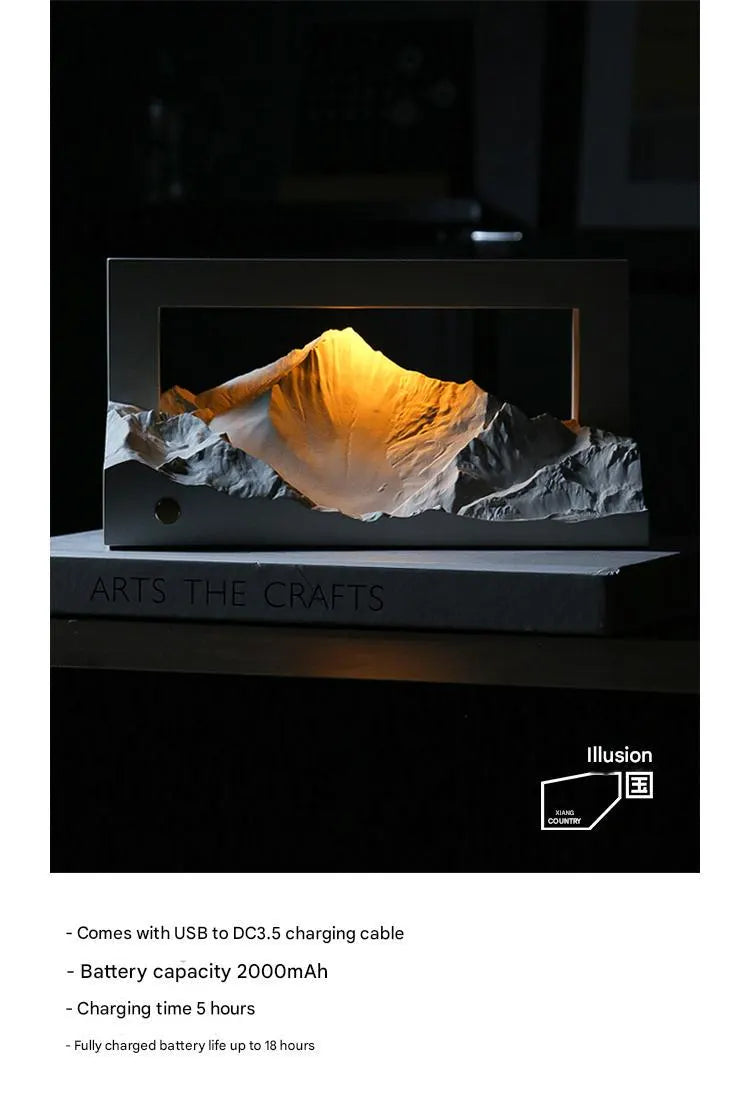 Golden Sunrise Aromatherapy Night Light – Concrete Scented Bedroom Lamp with Warm Ambient Glow