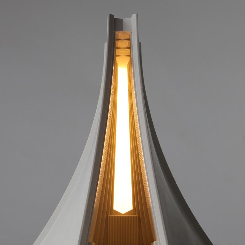 Luce Chapel Night Light – Architectural Concrete Ambient Lamp for Wedding, Engagement & Home Decor