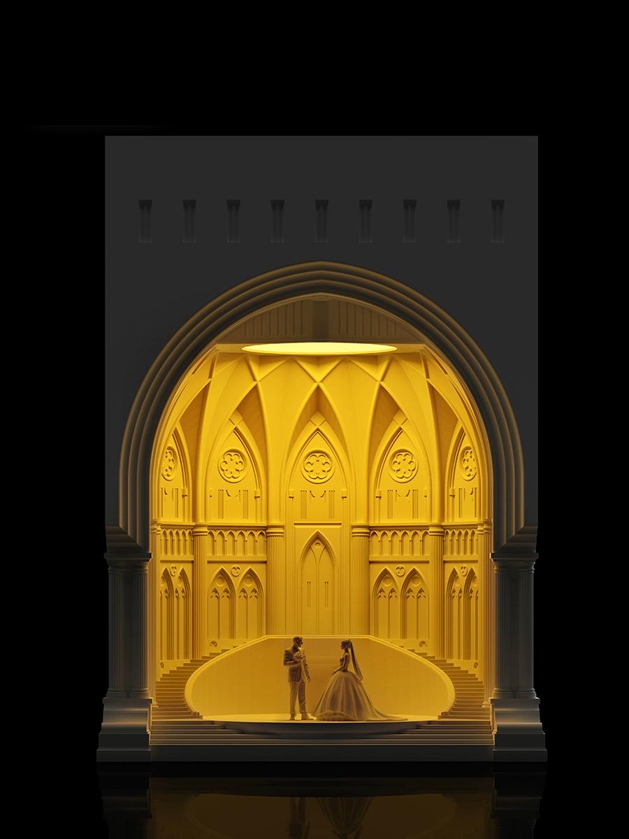 Architectural Cement Wax Melt Warmer Lamp – Gothic Ambient Night Light & Aromatherapy Decor for Bedroom & Living Room