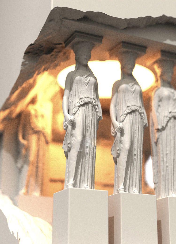 Athena Parthenon Wax Warmer Lamp – Greek Architecture Nordic Aromatherapy Night Light for Bedroom & Living Room
