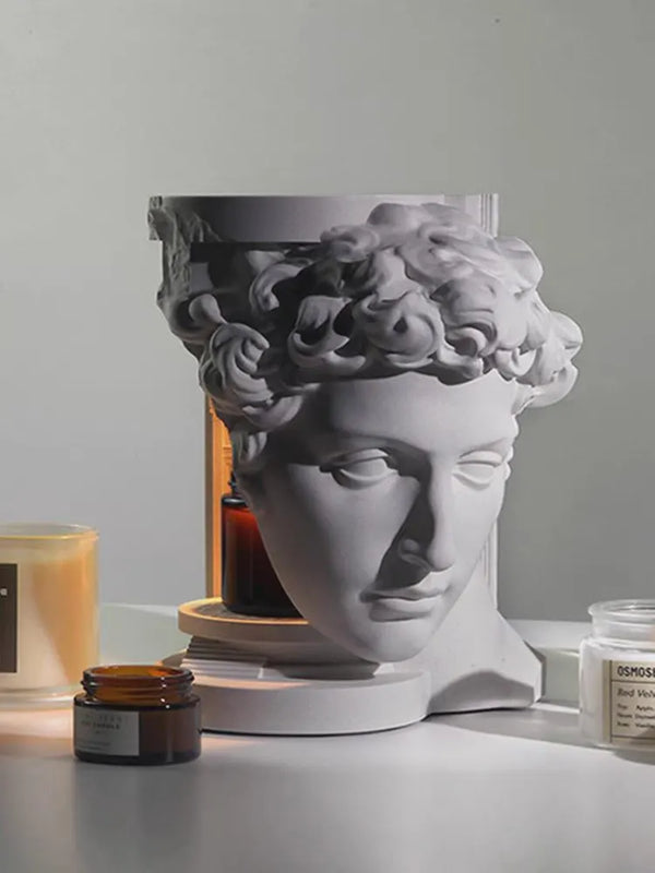 David Sculpture Wax Warmer Lamp – Classical Statue Aromatherapy Candle Warmer & Romantic Ambient Light Decor