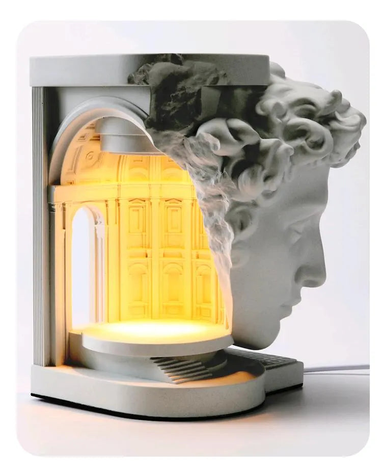 David Sculpture Wax Warmer Lamp – Classical Statue Aromatherapy Candle Warmer & Romantic Ambient Light Decor