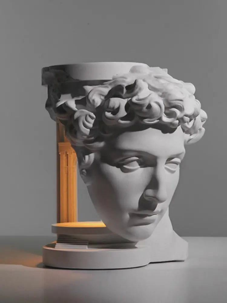 David Sculpture Wax Warmer Lamp – Classical Statue Aromatherapy Candle Warmer & Romantic Ambient Light Decor