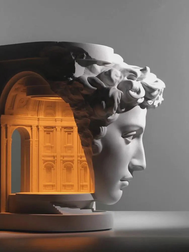David Sculpture Wax Warmer Lamp – Classical Statue Aromatherapy Candle Warmer & Romantic Ambient Light Decor
