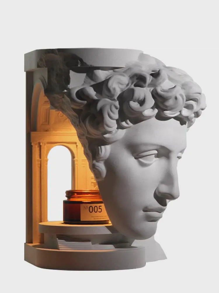 David Sculpture Wax Warmer Lamp – Classical Statue Aromatherapy Candle Warmer & Romantic Ambient Light Decor
