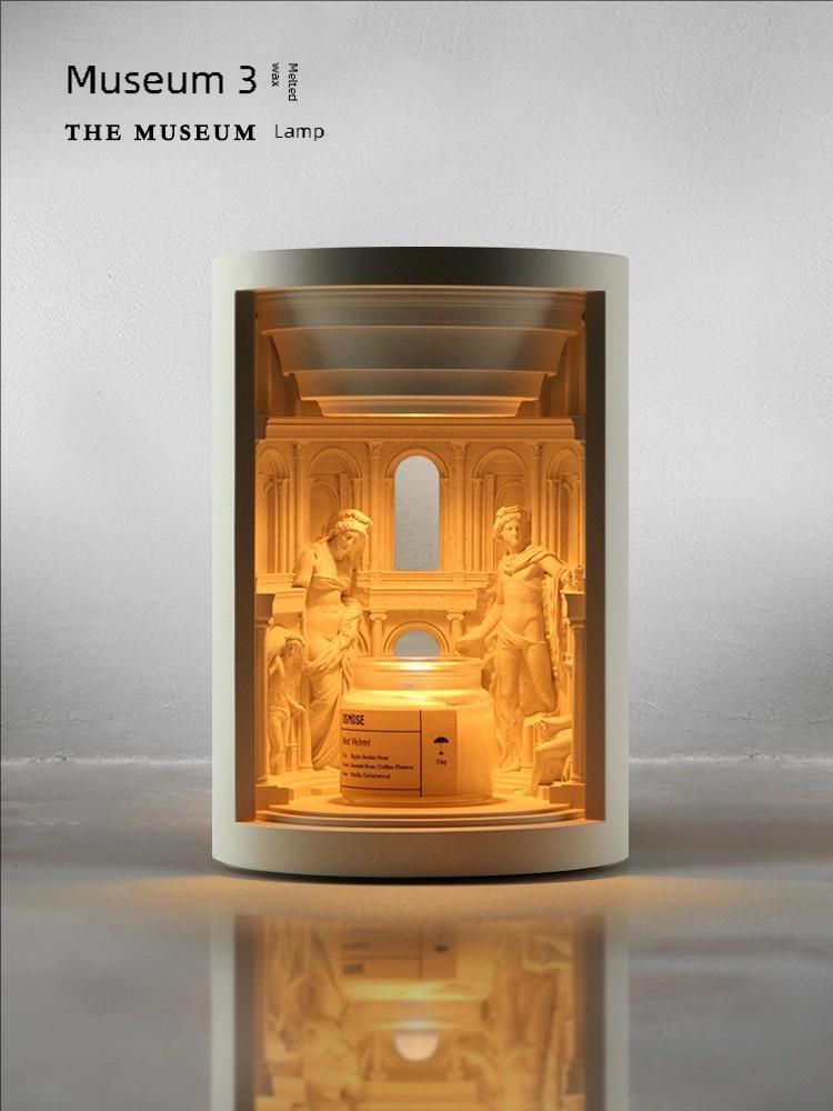 Sculptural Wax Warmer Lamp – Museum-Inspired Flameless Candle Warmer & Ambient Home Decor Light