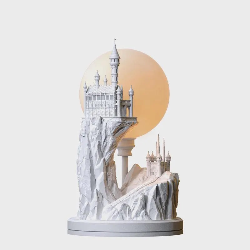 Moonlight Plaster Table Lamp – Soft Glow Aromatherapy Night Light for Bedrooms & Cozy Corners