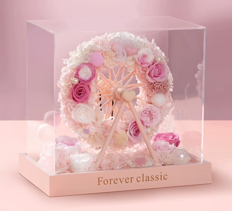 Ferris Wheel Preserved Rose Gift – Eternal Flower Romantic Arrangement