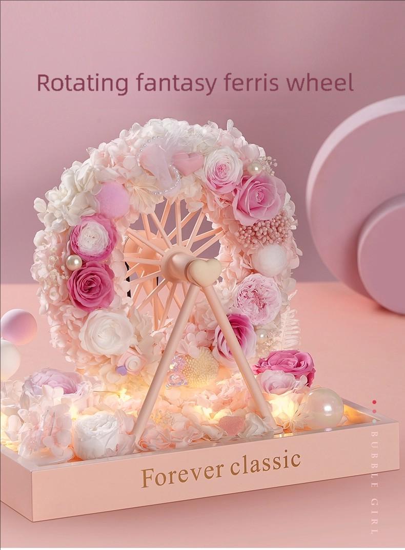 Ferris Wheel Preserved Rose Gift – Eternal Flower Romantic Arrangement