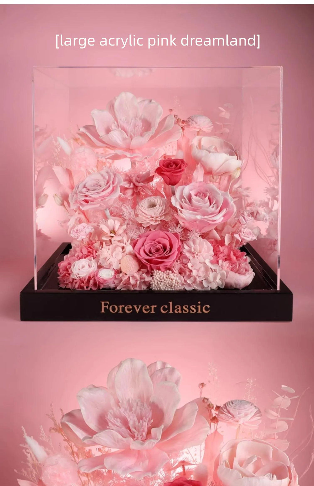 White Dream Preserved Flower Gift Box – Luxury Eternal Rose Bouquet