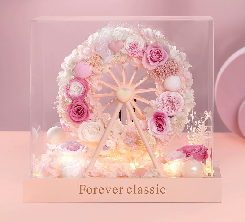 Ferris Wheel Preserved Rose Gift – Eternal Flower Romantic Arrangement